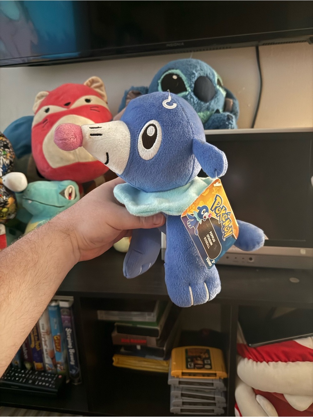 Pokemon Popplio Plush Blue and Pink
